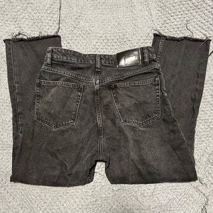Zara cropped black denim